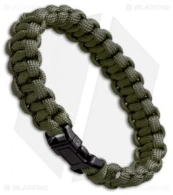 S.E. 7 Strand Survival Paracord Bracelet - OD Green