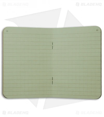 Rite In The Rain Mini Stapled 3.25" X 4.5" Notebook 3-Pack (Green) #971FX-M - Image 2