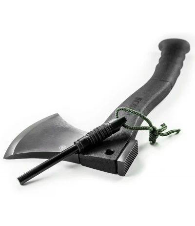 Schrade SCAXE2 Extreme Survival Small Axe W/ Fire Starter & Hammer Head (Ti-Ni) - Image 2