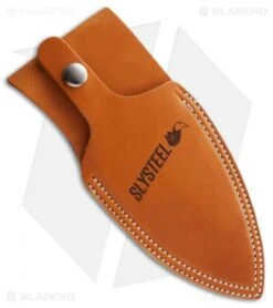 SLYSTEEL Leather Sheath For Shark Tooth Hunter I (Natural)