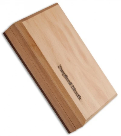 Black Hard Arkansas Surgical Whetstone W/ Handcrafted Oak Box AC15