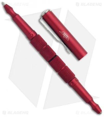 UZI Tactical Defender Pen 5 W/ Glass Breaker Tip (Red) TACPEN-5 - Image 2