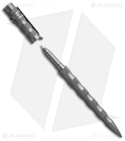 UZI Tactical Striker Pen 11 W/ Striking Point (Gray) TACPEN-11 - Image 2