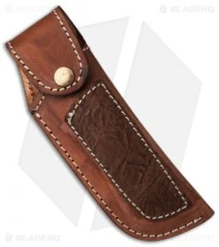 Venture 7.5" V114F Leather Fixed Blade Belt Sheath Brown
