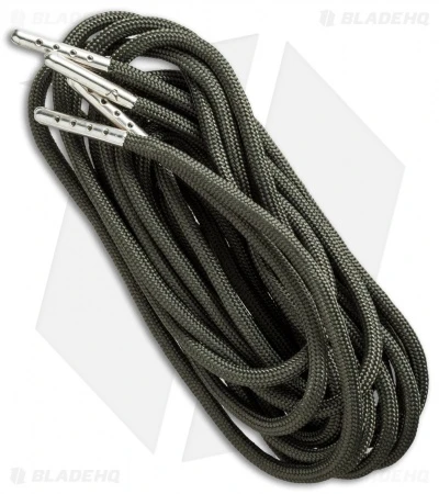 Wasatch Outdoors 48" Paracord Survival Laces W/Tinder & Fishing Line (OD Green)