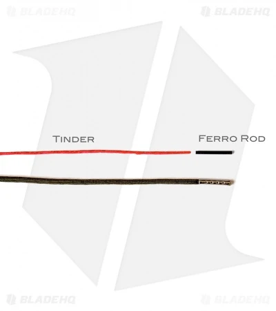 Wasatch Outdoors 54" Fire Starter Paracord Survival Laces (Black) - Image 2